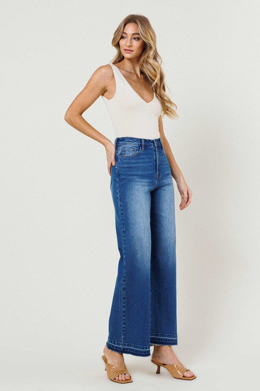 Ashli High Waisted Wide Leg Jeans