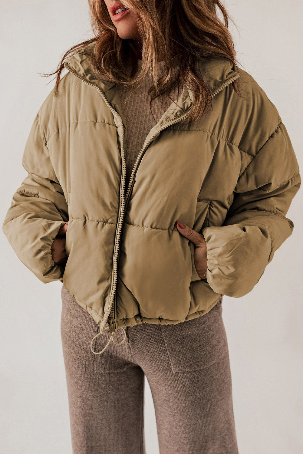 Charlotte Zip Up Long Sleeve Winter Coat