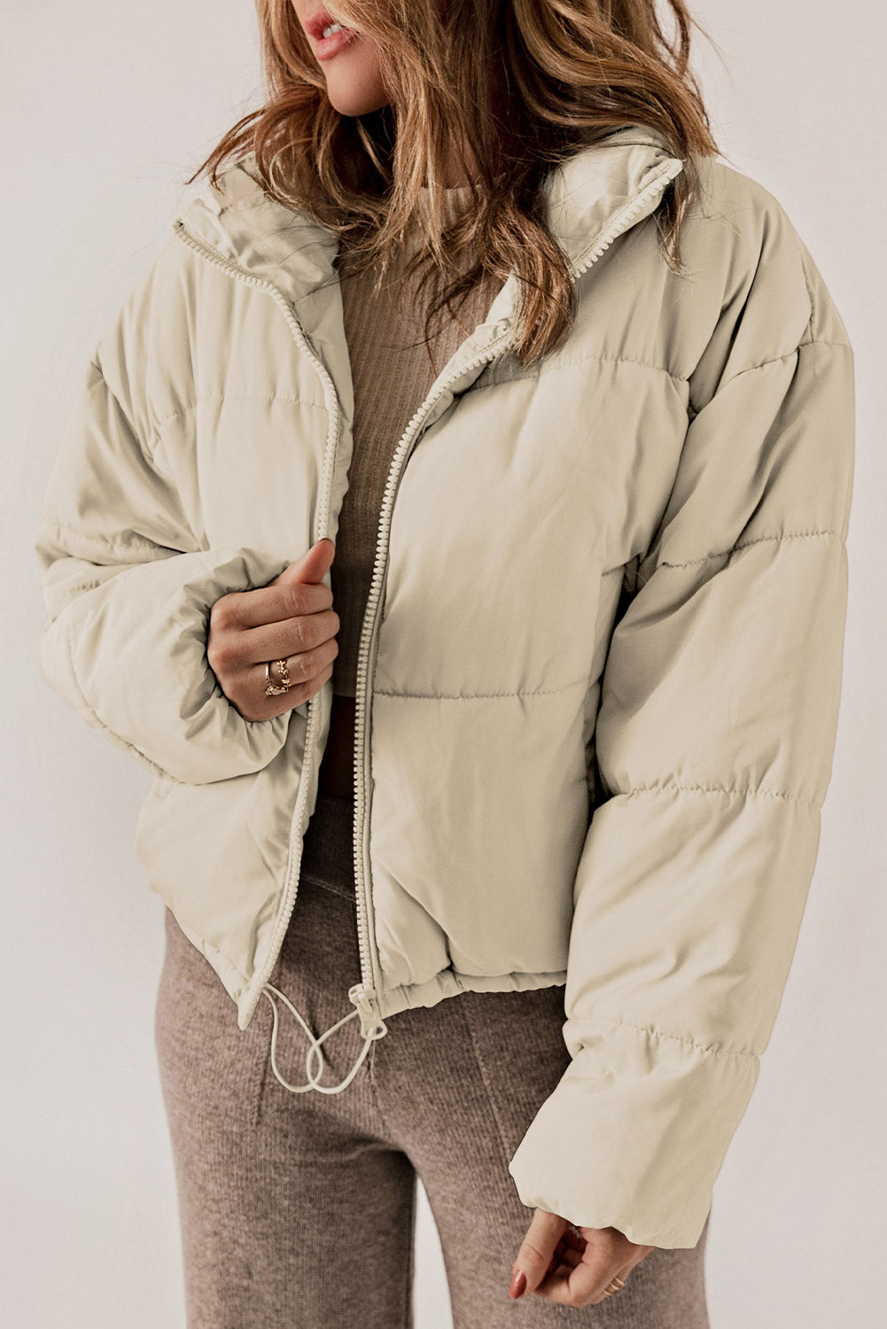 Charlotte Zip Up Long Sleeve Winter Coat